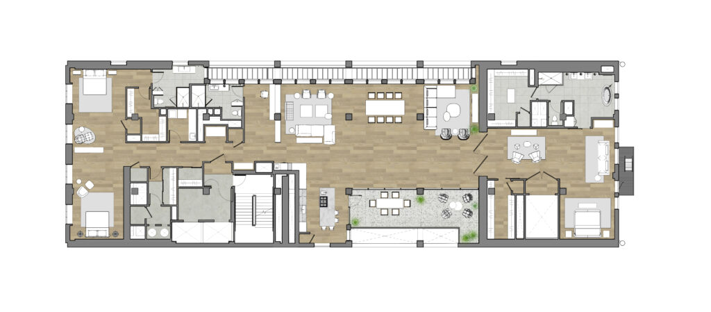 The Singer Lofts - Two Bedroom Layout